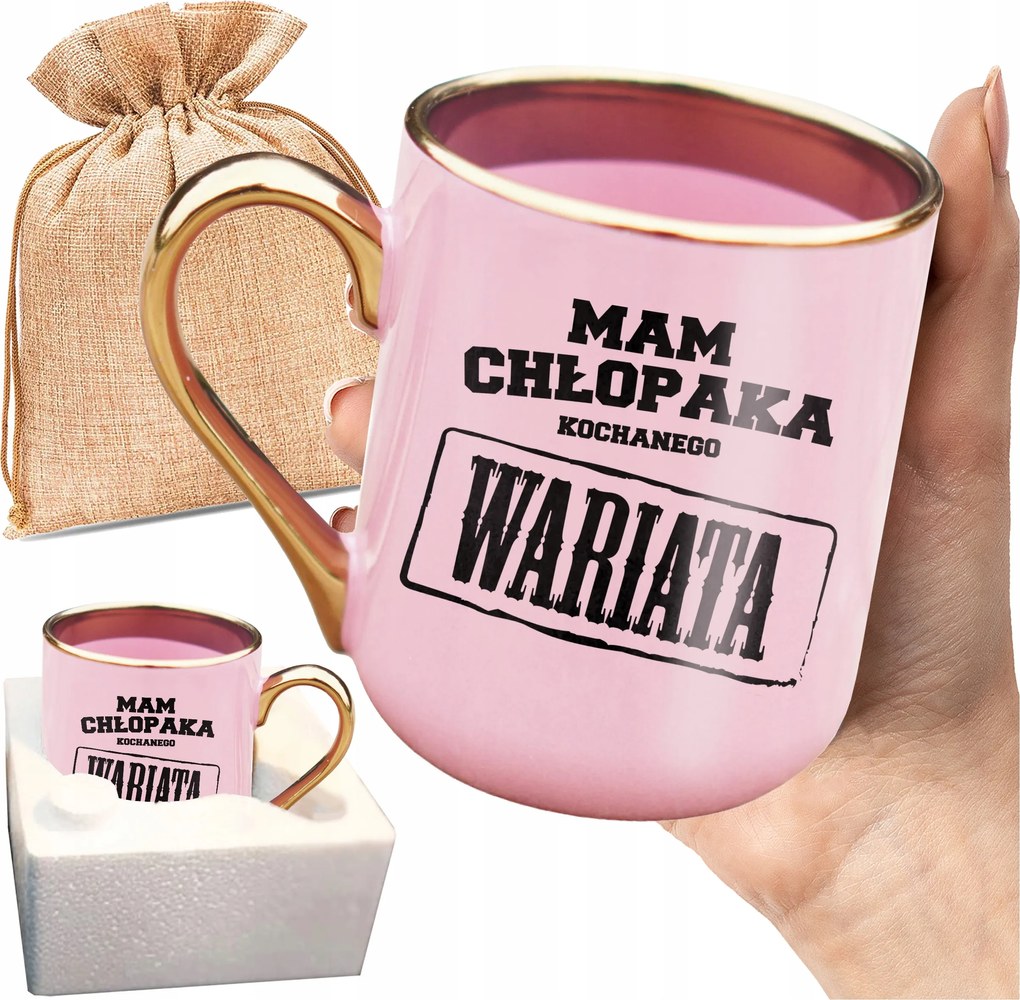 Bögre Van Egy Barátom Egy Kedves Őrült Ajándék Valentin Nap Nyomott Mintával