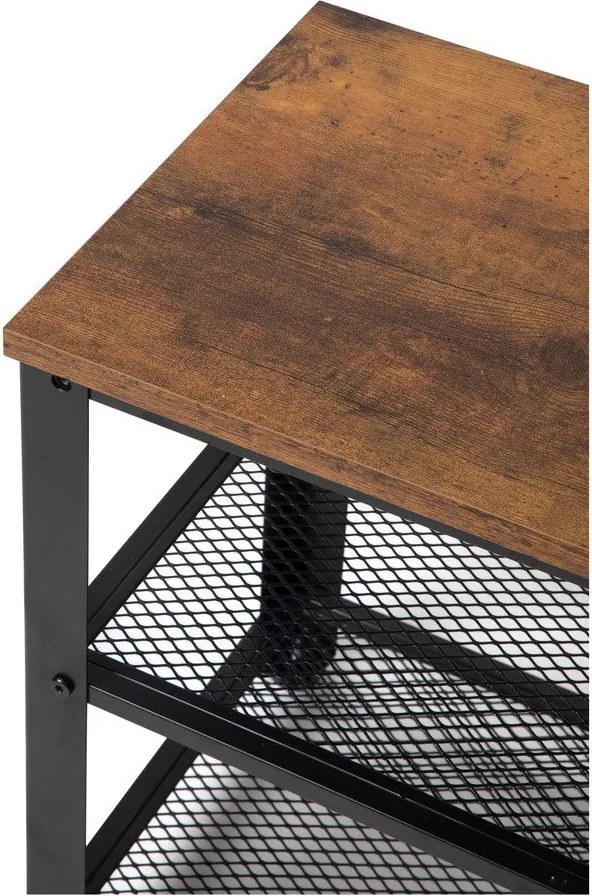 Fekete acél cipőtartó 80x45x30 cm Arne – Bonami Essentials