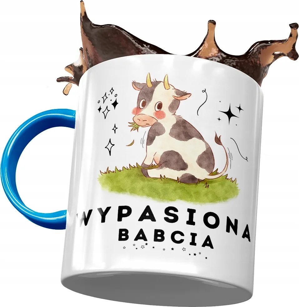 Kék Bögre Nagymama Napjára Nyomtatott Fotóval