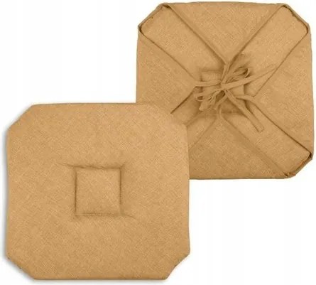 Bea székpárna 40x40 cm Camel Bézs steppelt ülőpárna