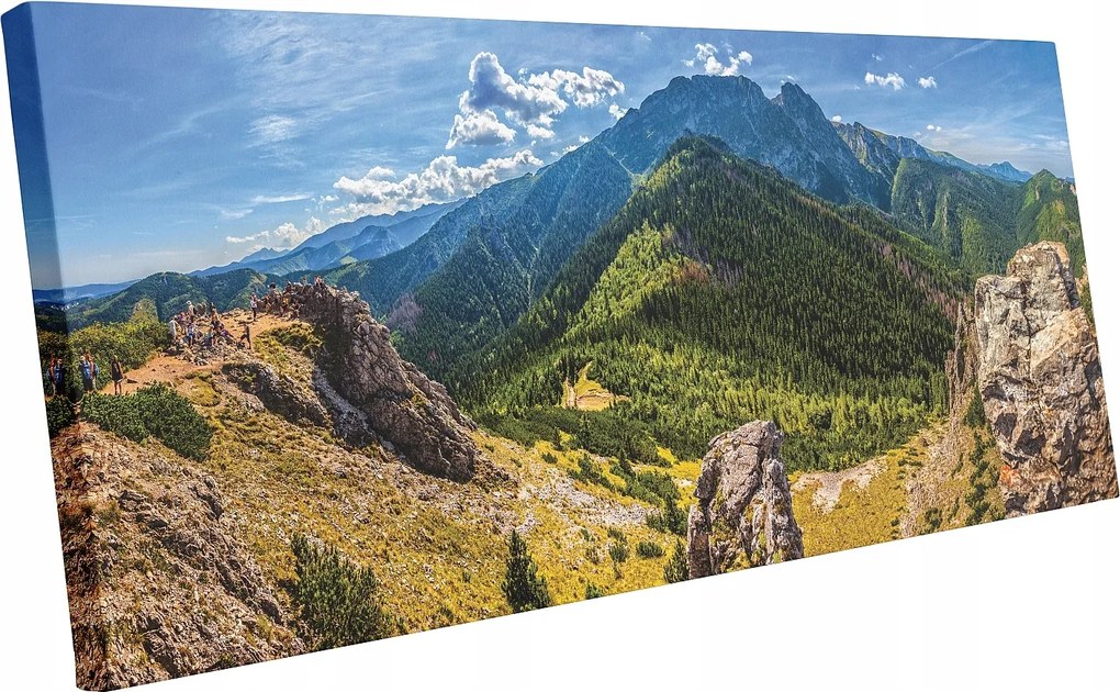 Vászonkép Tátra hegy 130x50 Kilátás Giewont
