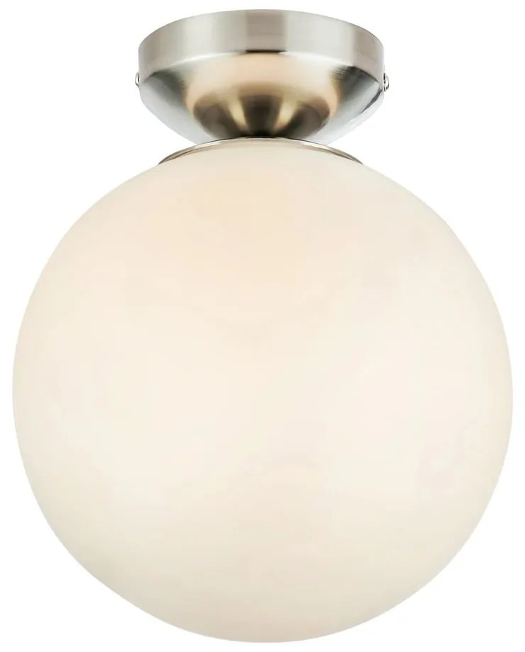 Fehér-ezüstszínű mennyezeti lámpa üveg búrával Stintino – Markslöjd