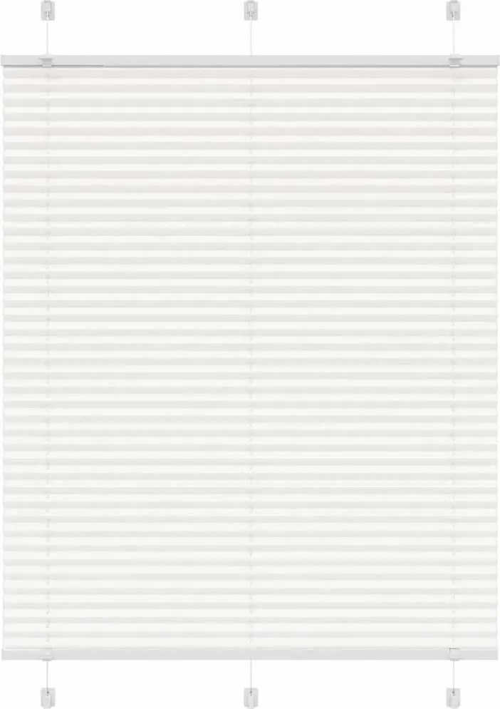 vidaXL pliszírozott redőny Fehér 110x100cm szövetszélesség 109,4cm