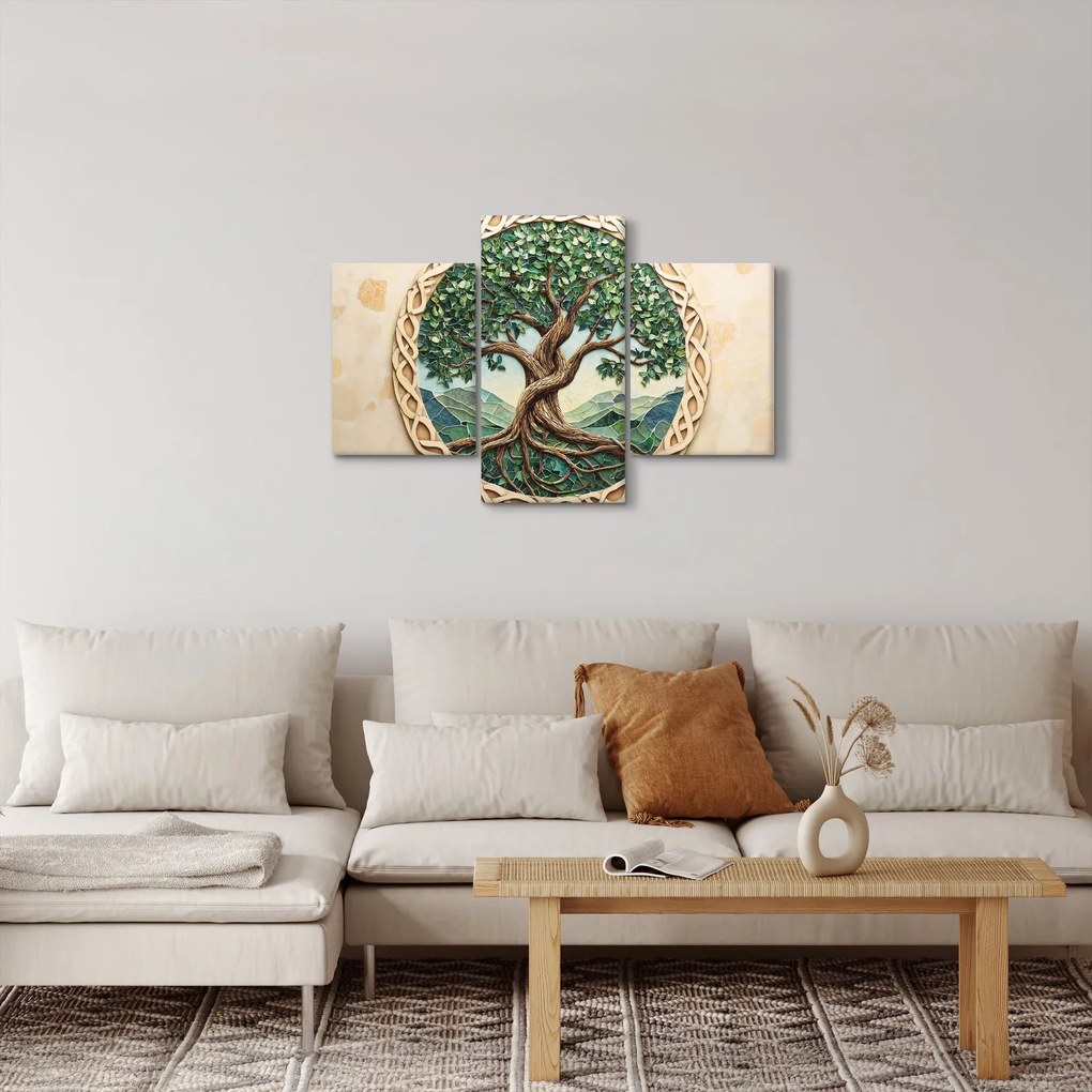 Kép – Fonott életfa (90x60 cm)