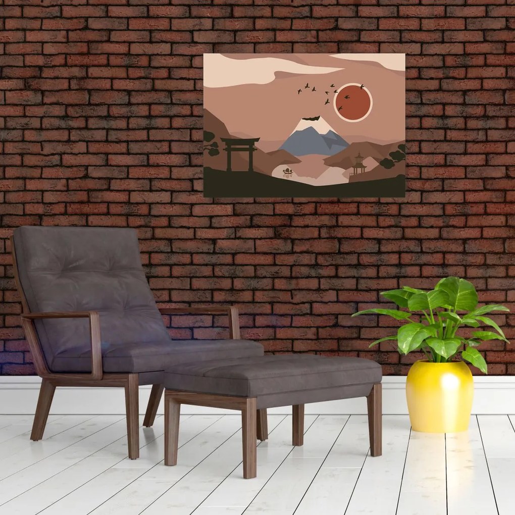 Üveg kép - Japán N⁰1 (70x50 cm)