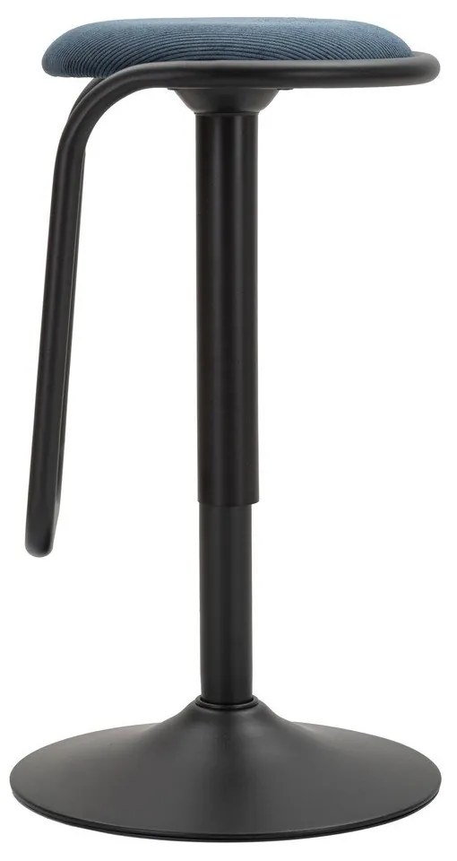 Petróleum színű-fekete kárpitozott állítható magasságú bárszék (ülésmagasság 61 cm) Destiny – Mauro Ferretti