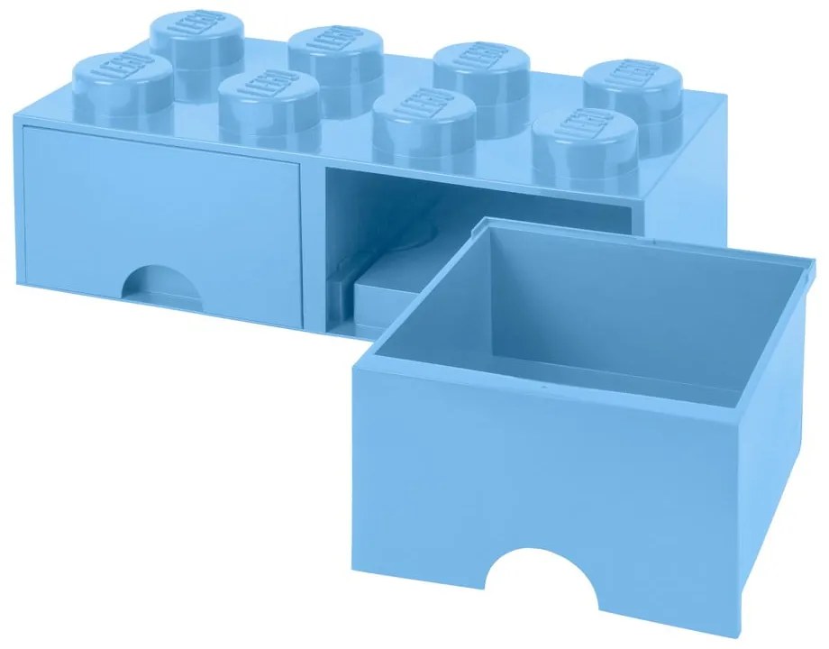 2 fiókos világoskék tárolódoboz - LEGO®