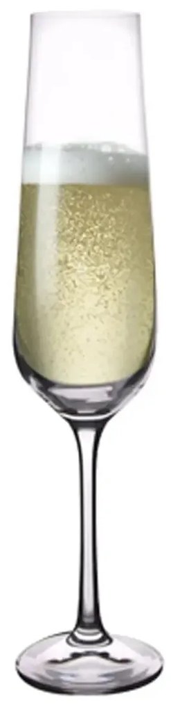 Crystalex SANDRA 6 db-os pezsgőspohár készlet, 0,2 l