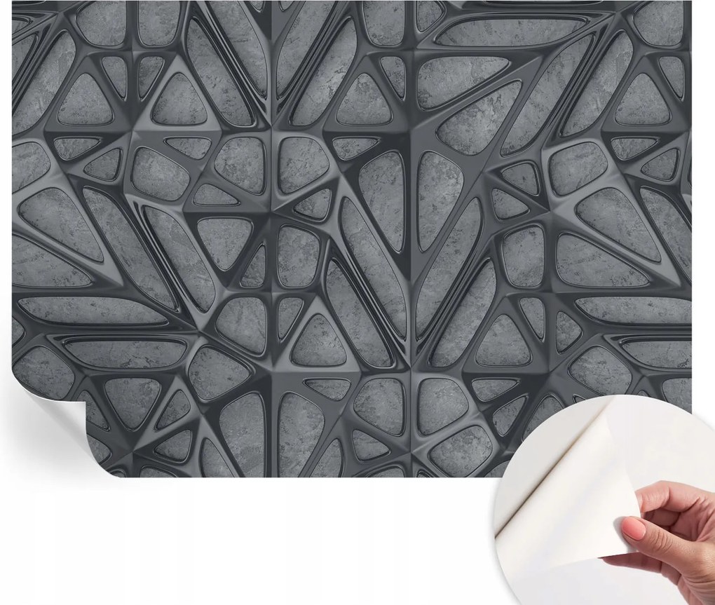 Öntapadós fotótapéta falra 3D Loft Geometrikus minták 312x219 cm