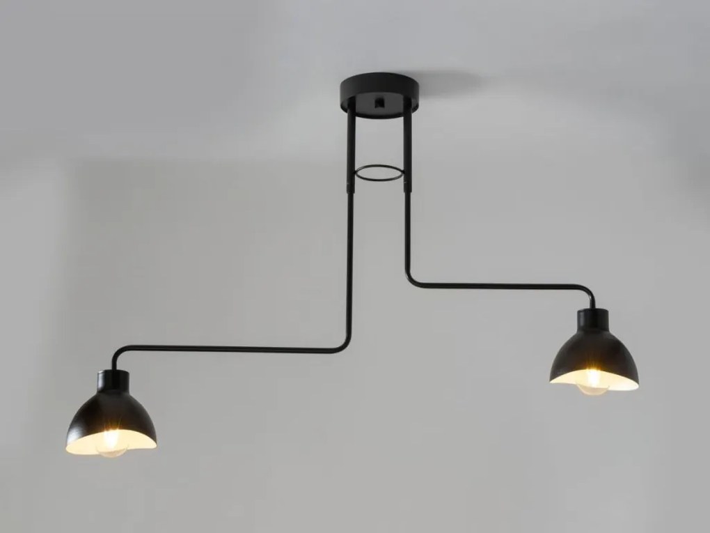 SIGMA LIGHTING 32447 HOLI Loft Mennyezeti Lámpa Fehér, Fekete E27 IP20