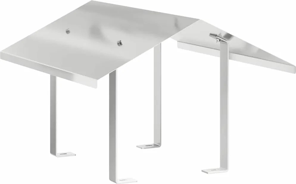 vidaXL Kémény Felszerelés Ezüst 50 x 60 x 37 cm Rozsdamentes acél