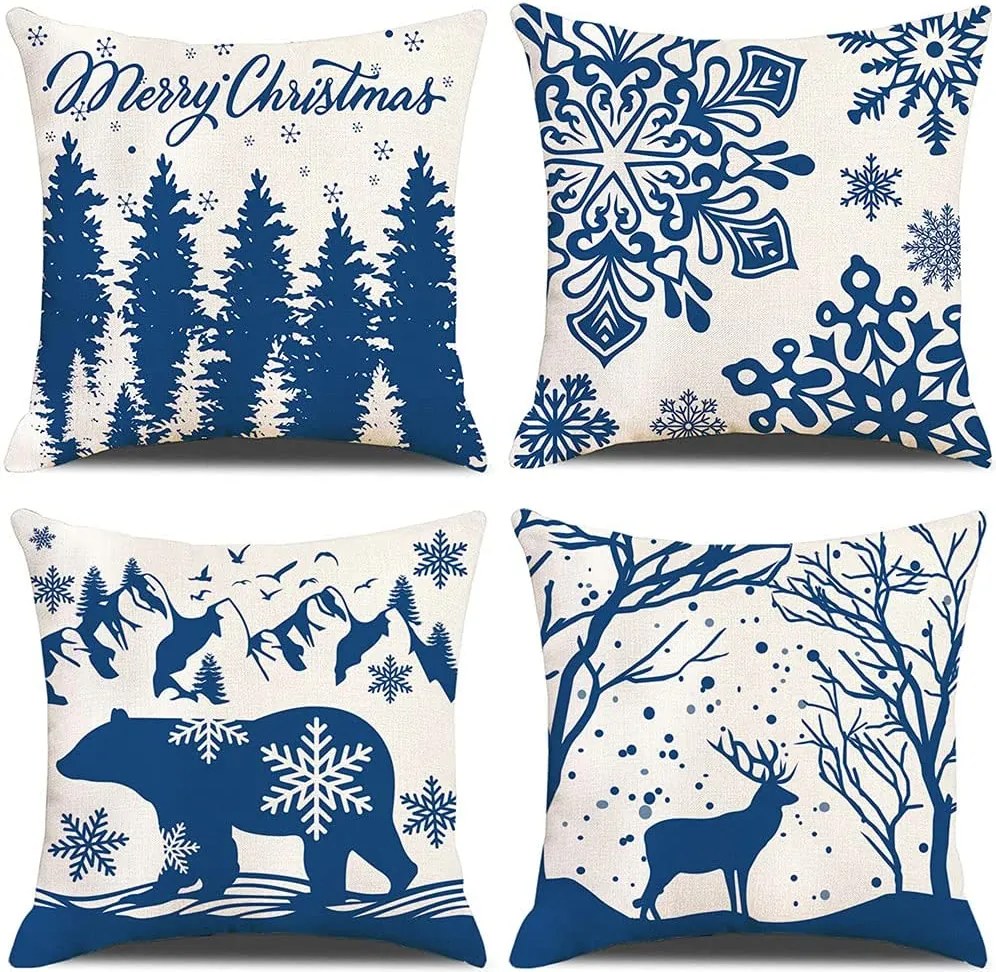 Karácsonyi Díszpárnahuzat 45CM (4 Db)