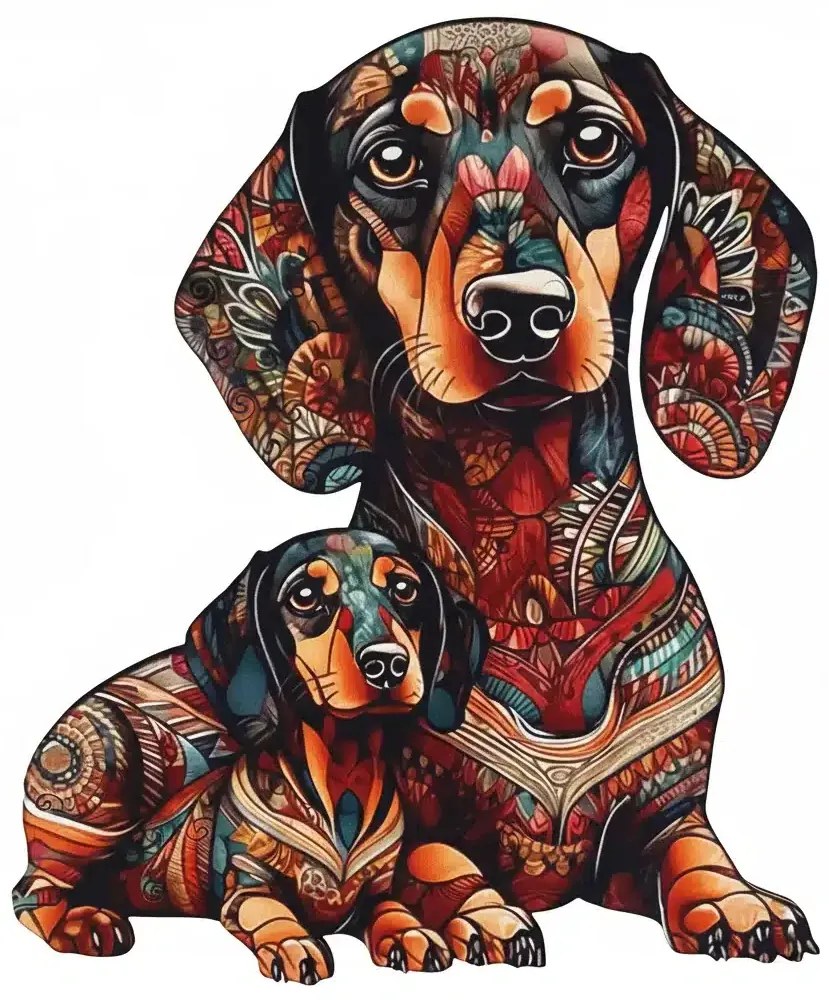 Tacskó család fa puzzle