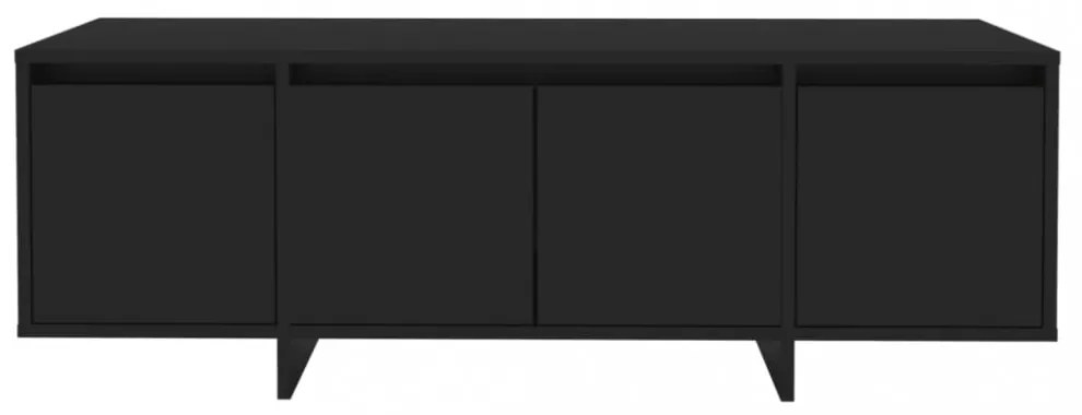 fekete szerelt fa fali TV-szekrény 120x30x40,5 cm