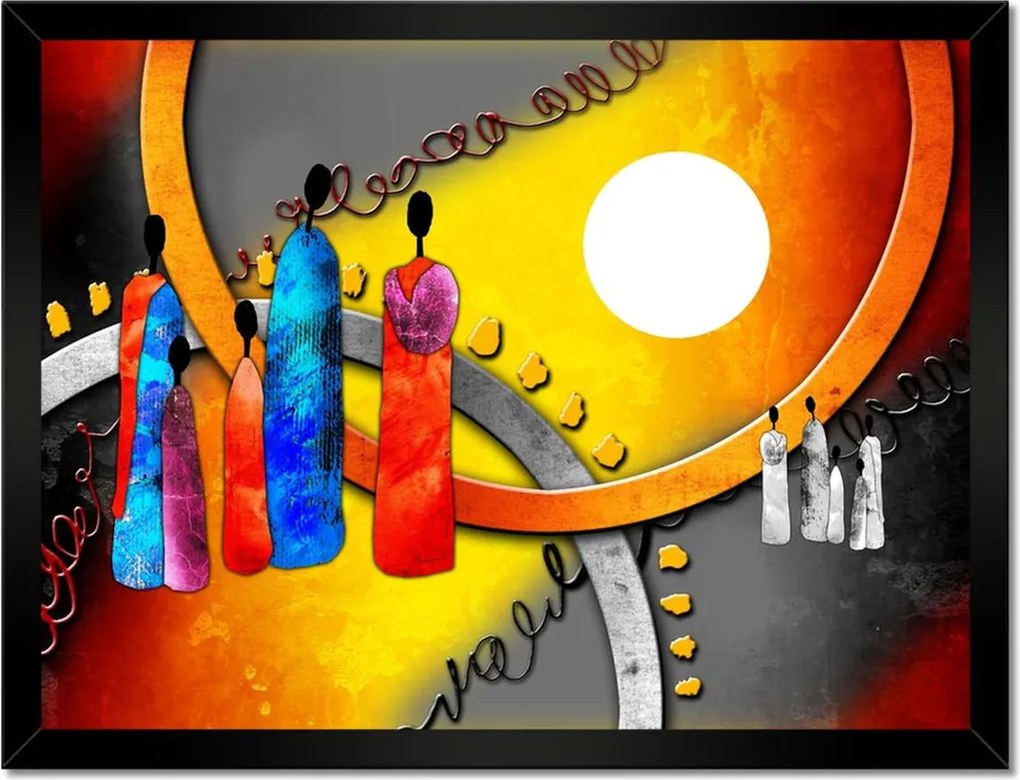 Poszterek keretben 40x30 Afrikai család