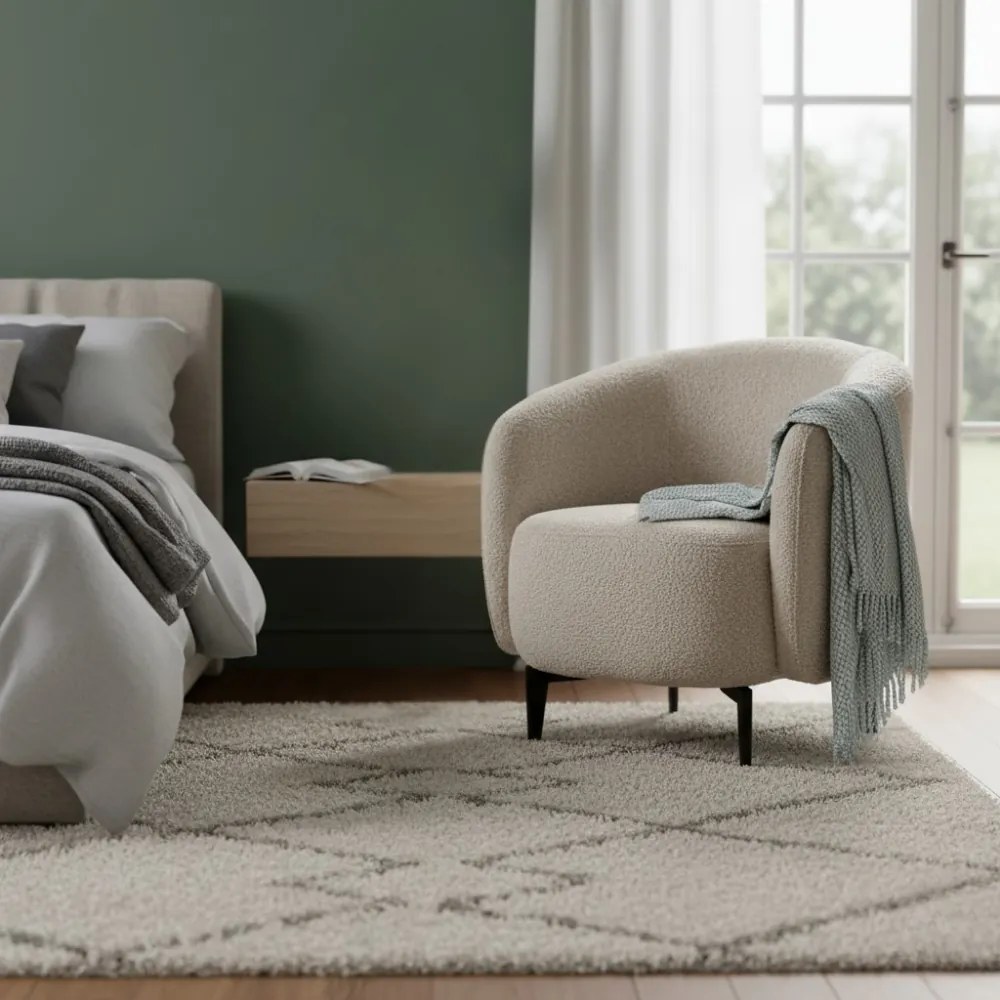 Fotel, bézs/fekete, PRESO