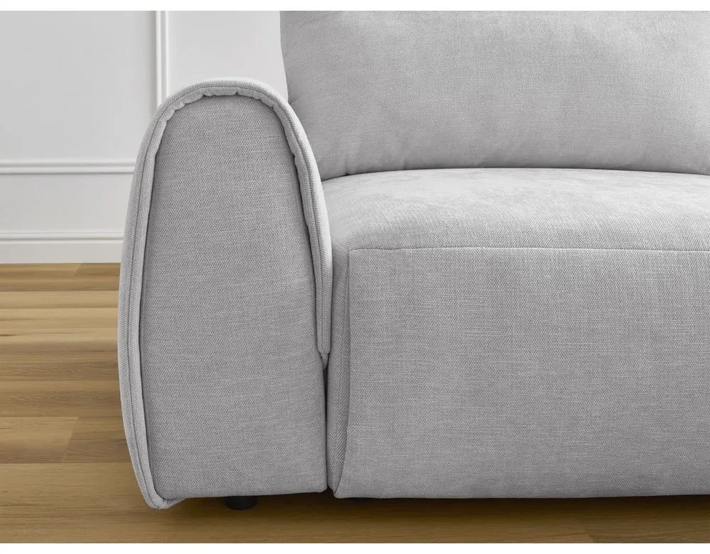 Világosszürke sarokkanapé Aden – Bobochic Paris
