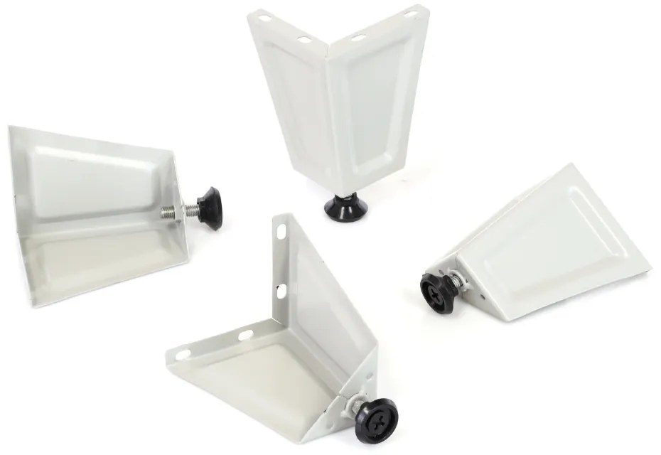 Fém szekrény - 2 doboz, 38 x 45 x 196,5 cm, helyreigazítással, lakathoz zár, világos szürke - ral 7035