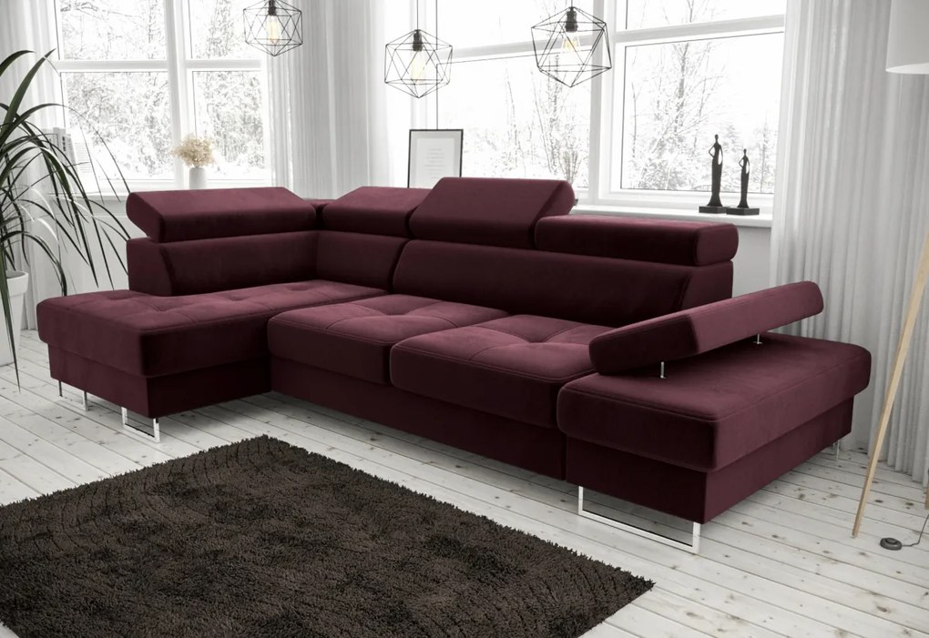 GALA MINI sarok ülőgarnitúra, 276x95x165, madryt 9100, balos