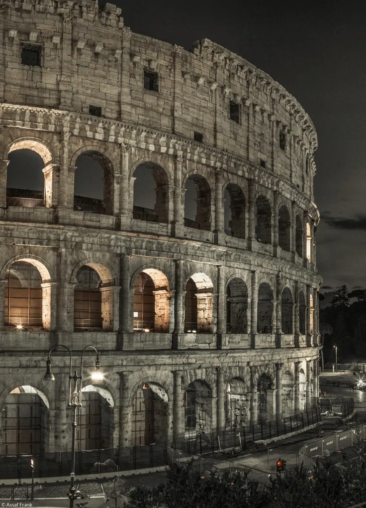 Poszter 20,5x28,4cm Híres Colosseum Rómában 3, Assaf Frank