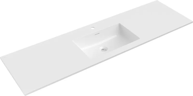 Mexen Otis pultba süllyesztett mosdókagyló 161 x 46,5 cm, fényes fehér - 25181600