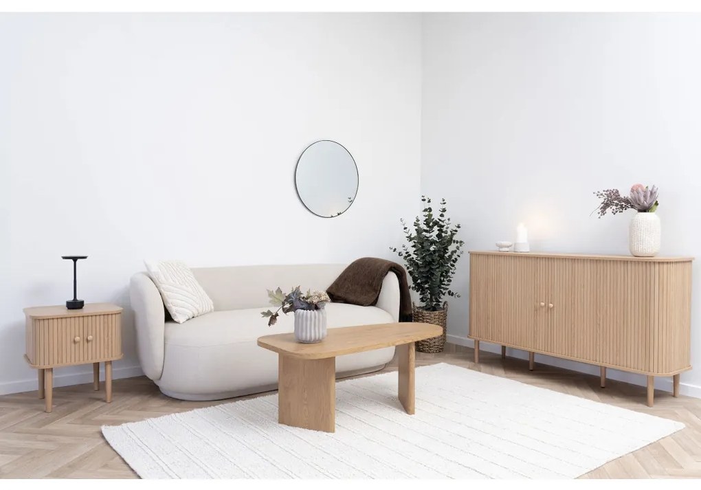 Nikko szekrény, 2 ajtó, natúr, 140x40x79 cm