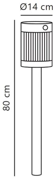 Nordlux - LED napelemes lámpa COUPAR LED/3,2W/5V IP44 fekete