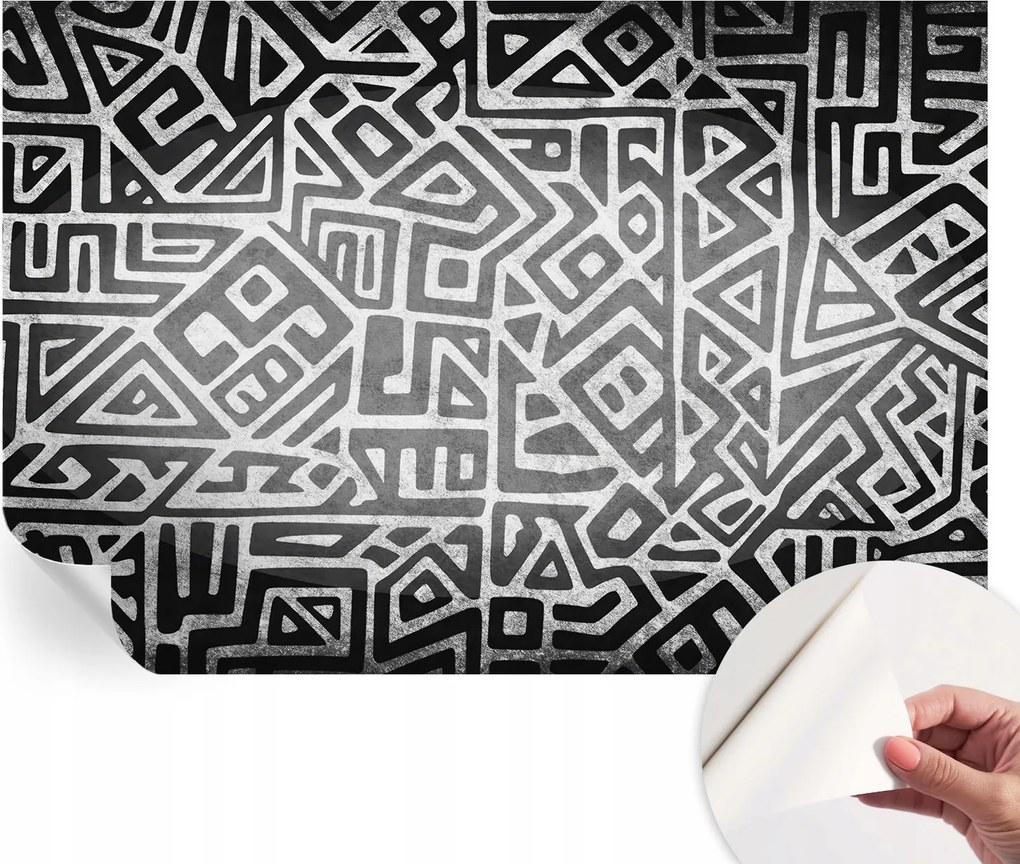 Prémium öntapadós fali fotótapéta Geometrikus labirintus 152x104 cm