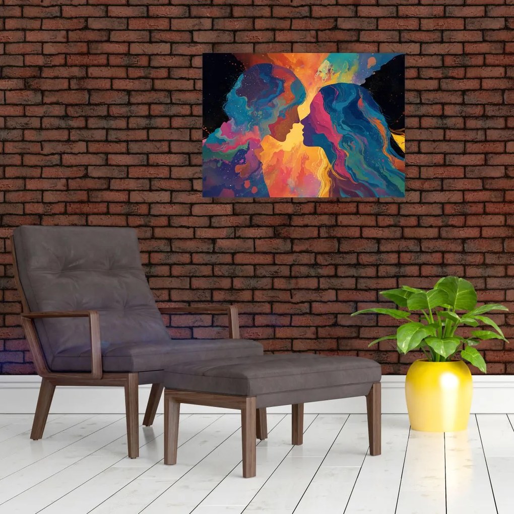 Üveg kép - Kozmikus szerelem (70x50 cm)