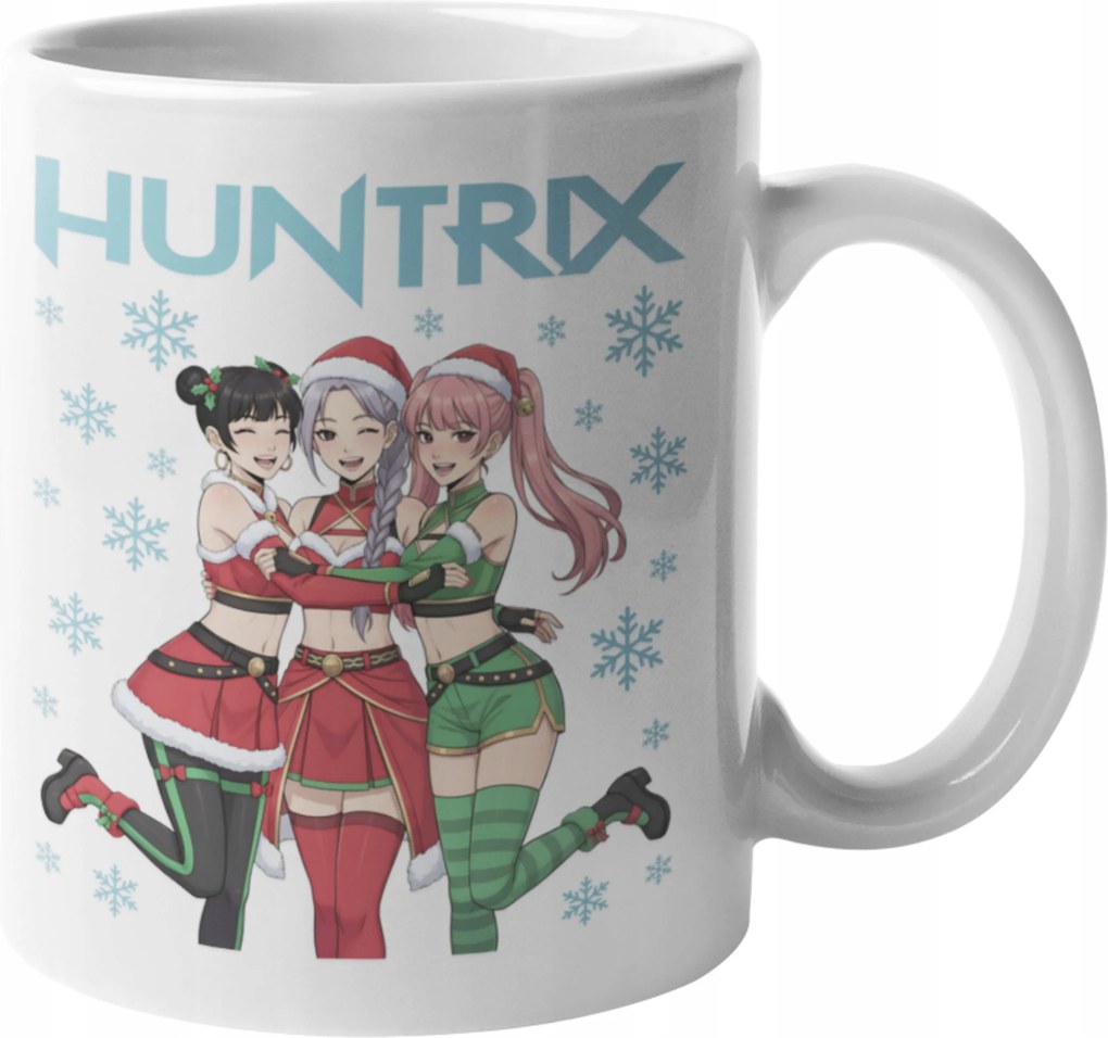 Karácsonyi Bögre K-pop Huntrix Kpop Rumi Zoe Démonvadászok Démon Hunters