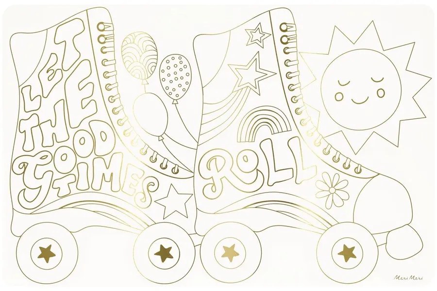 Papír tányéralátét szett 8 db-os 28x42.5 cm Happy Icons – Meri Meri