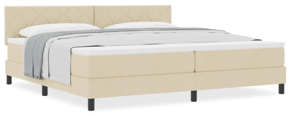 Boxspring Ágy Matrac Habarcs 200x200 cm Szövet