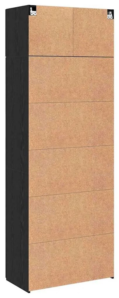 Tárolószekrény Musta tammi 80 x 41 x 225 cm Faanyag