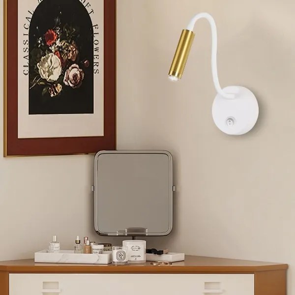 Brilagi - LED Dimmelhető flexibilis fali lámpa MAYA 1xG9/4W/230V fehér/arany