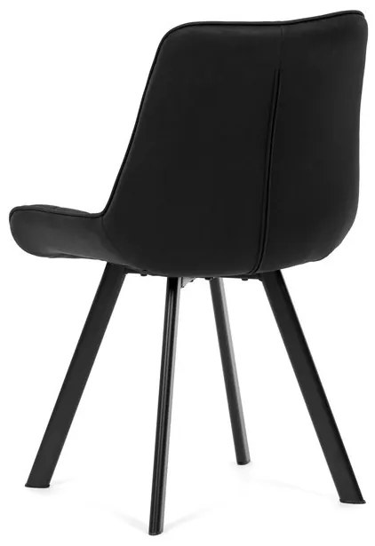 Fekete Vintage Szövet Étkezőszék. HC-V3066 BK3