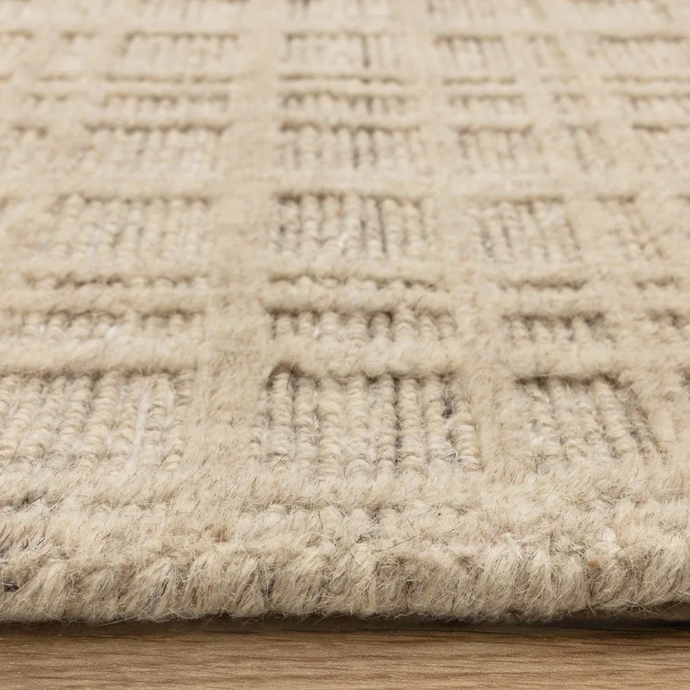 Krémszínű kézi szövésű gyapjúkeverék szőnyeg 200x290 cm Thatch Sand – Asiatic Carpets