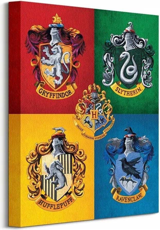 Harry Potter címerek Vászonkép 30x40 cm
