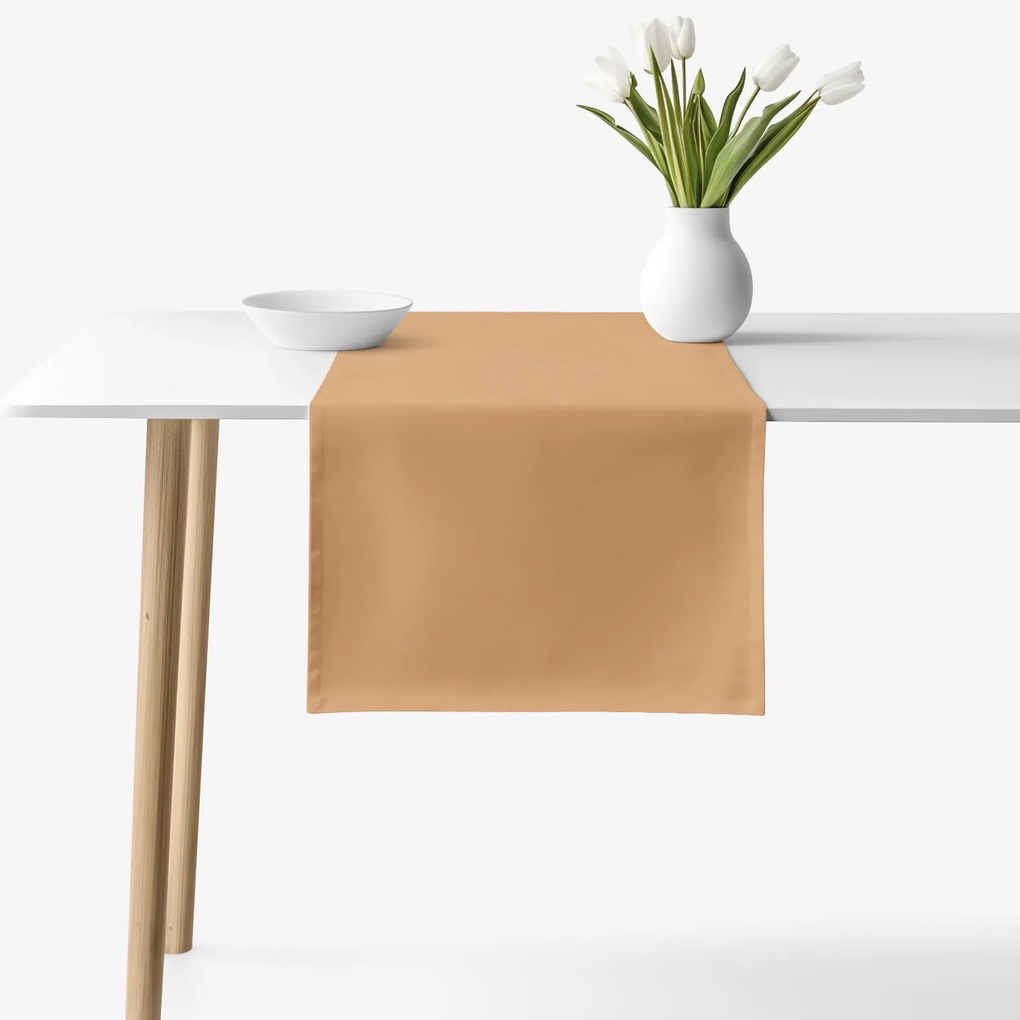 Goldea pamut asztali futó - barna 35x120 cm