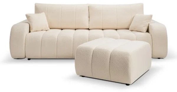 Puff DESIO 82x75 cm bézs