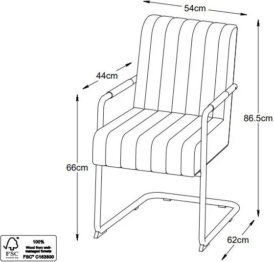 Trout karfás design szék, sötétszürke, fekete fém láb
