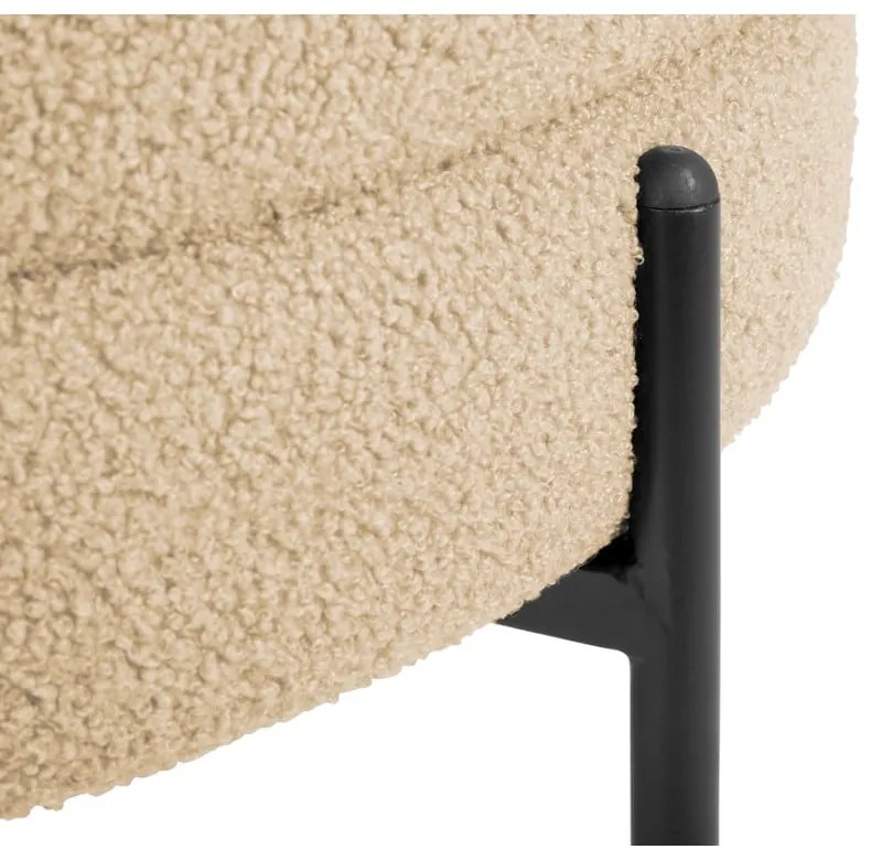 Bézs buklé fotel Noble – Leitmotiv