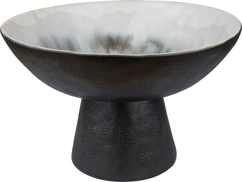 Fekete-elefántcsont színű kőedény tál ø 31,5 cm By Hand – Mette Ditmer Denmark