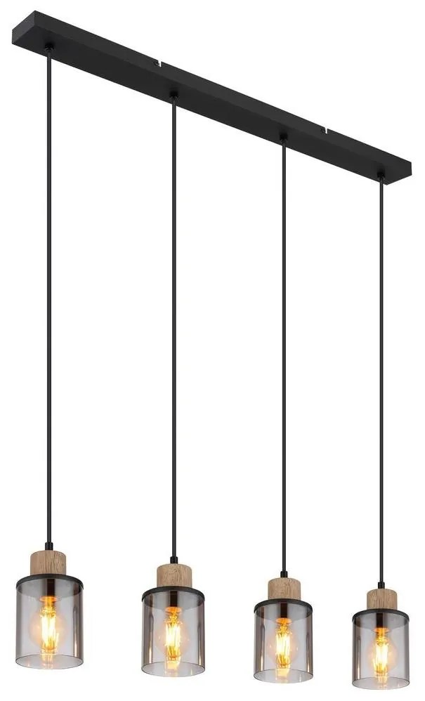 Globo 15707-4H - Csillár zsinóron REID 4xE27/15W/230V