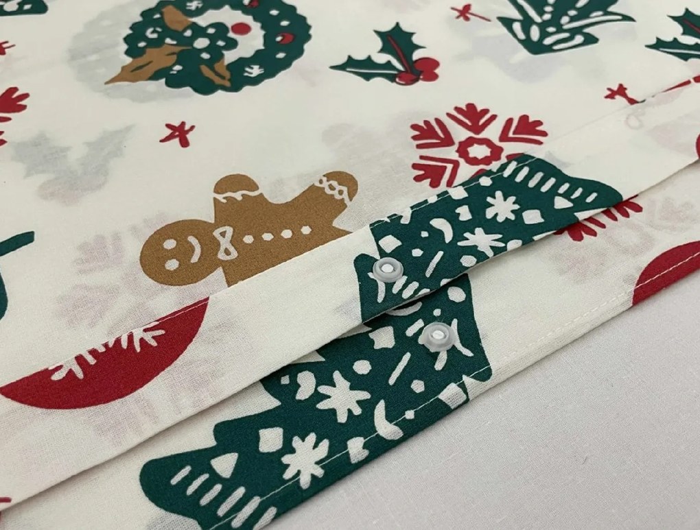 Pamut ágyneműhuzat MERRY MOOD fehér Ágyneműhuzat mérete: 70 x 90 cm | 140 x 200 cm