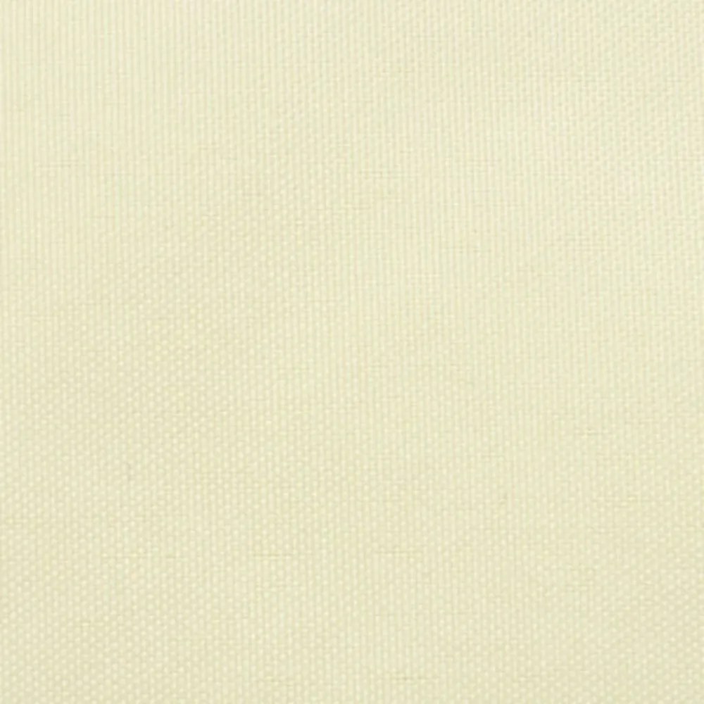 krémszínű téglalap alakú oxford-szövet napvitorla 2,5 x 3 m