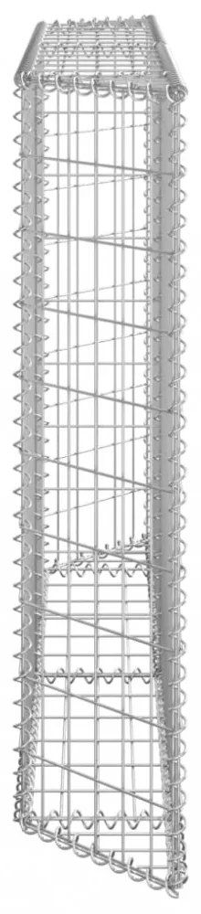 trapéz alakú horganyzott acél gabion magaságyás 150x20x100 cm
