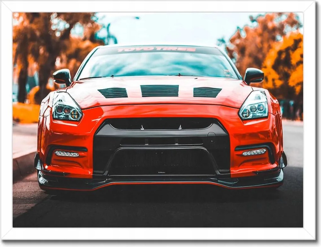 Poszterek keretben 40x30 Nissan Skyline gtr 2017