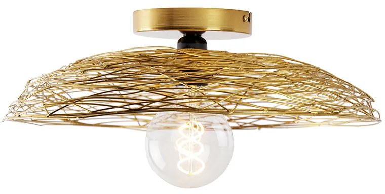 Keleti mennyezeti lámpa arany 40 cm - Glan