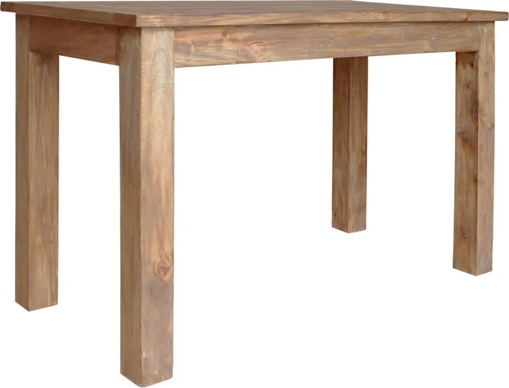 vidaXL tömör mahagóni fa étkezőasztal 120 x 60 x 77 cm