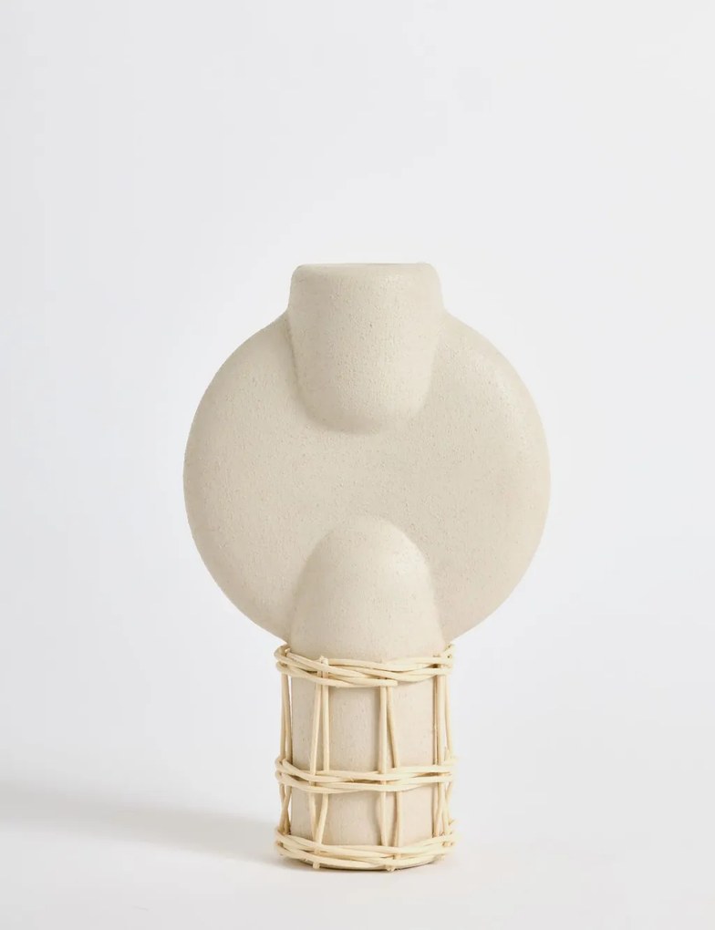Cylinder rattan kaspó, 8 cm